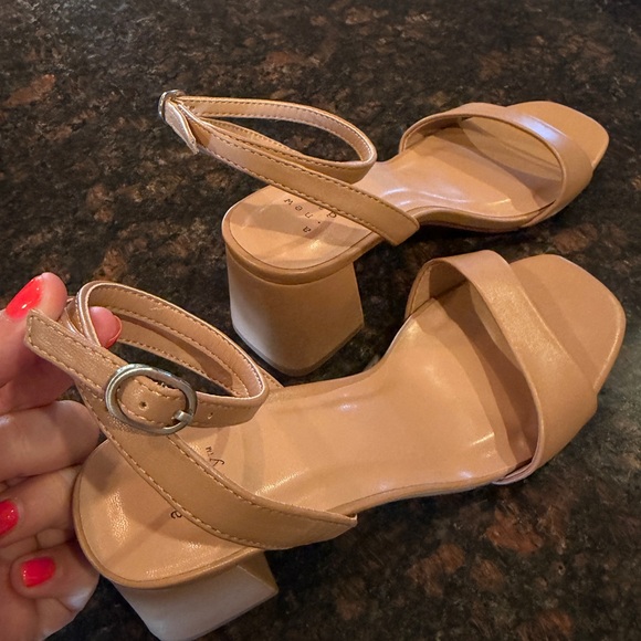 a new day Shoes - Nude 2in heels with ankle strap